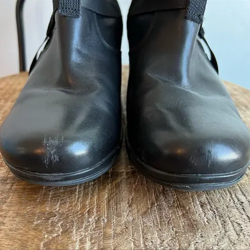 Merrell Women's Evera Fade Black Leather Heeled Boots Size 10