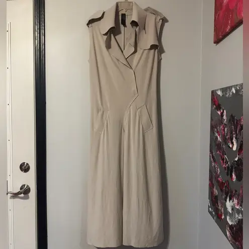 Norma Kamali Double Breasted Trench Jumpsuit in size Small