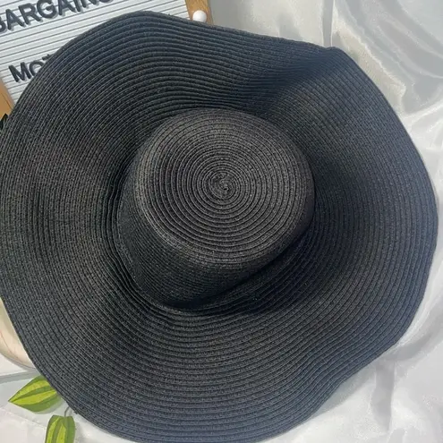 Target  Paper Grass Straw Hat Black Color Fashion Wide Sun Hat Floppy