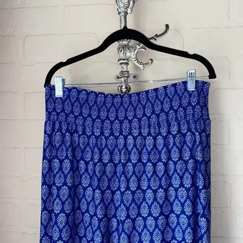 Sharagano pants stretch smocked waistband large lounge wide legged