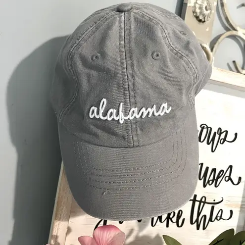 State of Mine Alabama Hat Light Gray Baseball Cap Adjustable Womens One Size