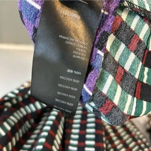 Maeve Anthropologie Gianna Long Sleeve Tunic Mixed Print Multicolor Dress Size 2