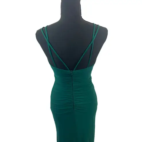 Dancing Queen Evergreen Long Thin Strap Dress