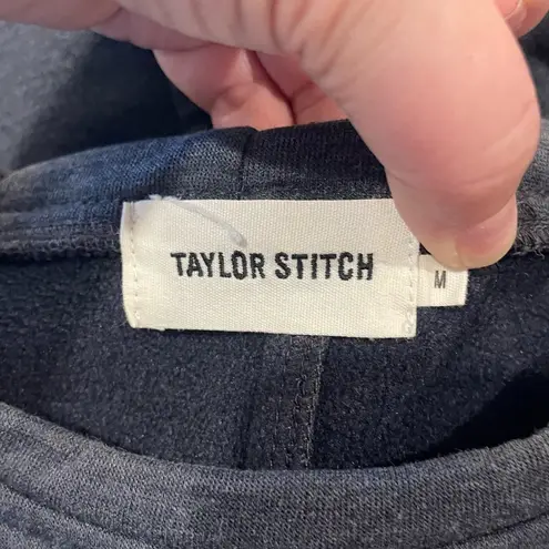 Taylor Stitch The Chandler Gray Sweatshirt with Side Zipper and Hidden Pocket Size M