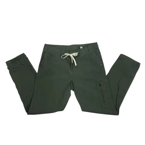 Vuori Ripstop DuraTerra Pant Women M Army Green Outdoor Hiking Travel Light EUC