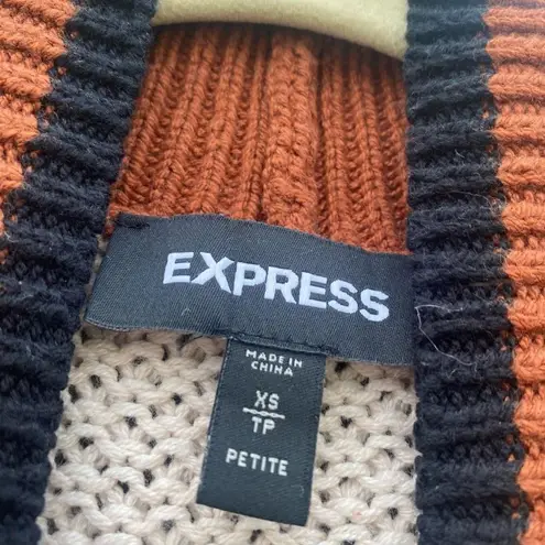 EXPRESS  Color Block Knit Open Front Cardigan | XS Peitite - Image 2