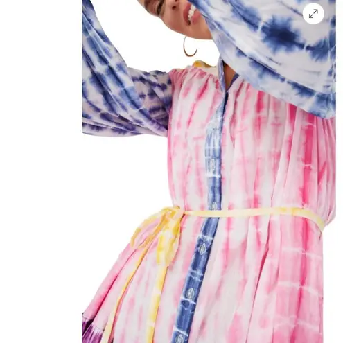 CHARINA SARTE Women's Holi Mini Dress Tie Dye Print Size XS NWOT Pink