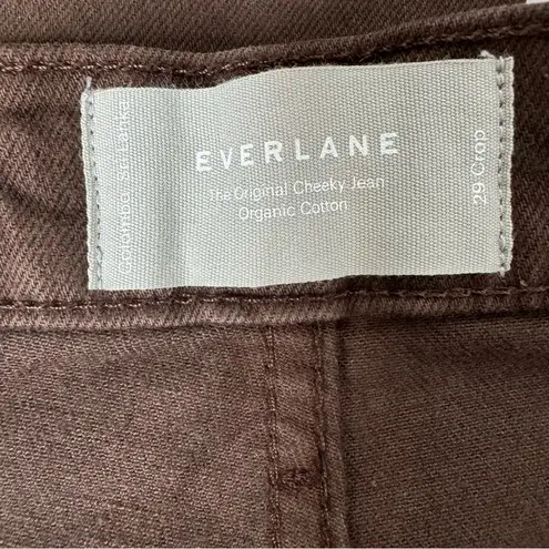 Everlane  The Original Cheeky Jean Crop in Chocolate Brown 29