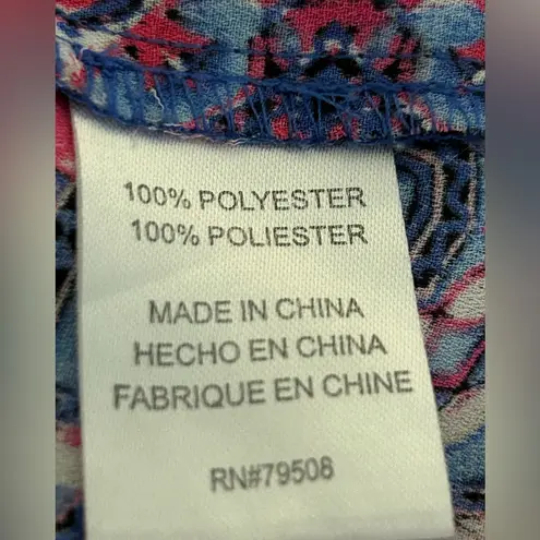 Violet+Claire Sleeveless Top Blue Pink Size 2X