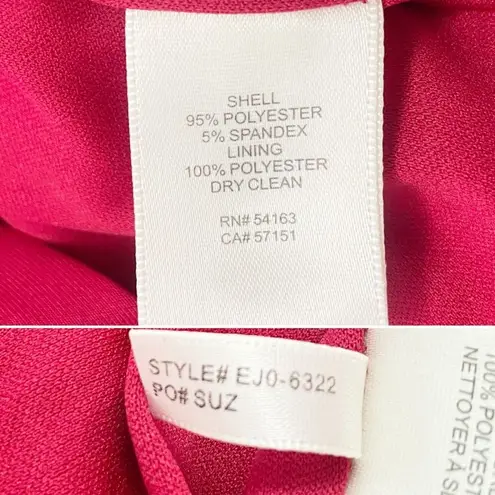 Eliza J NWT Cascading Ruffle Sleeveless Tailored Red Cocktail Dress Size 10 NEW