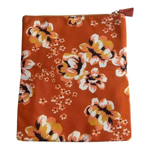 Rachel Pally  Women's Zahara Clutch Bag Solid Orange Reversible Orange Floral