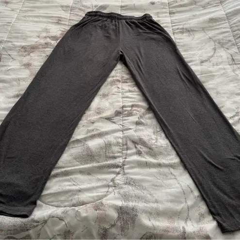 Dibaolong gray wide leg pulll on drawstring pants with pockets size S loungewear