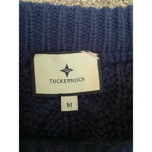 Tuckernuck Colorblock Cable Knit Sweater Blue Black Size M Size M