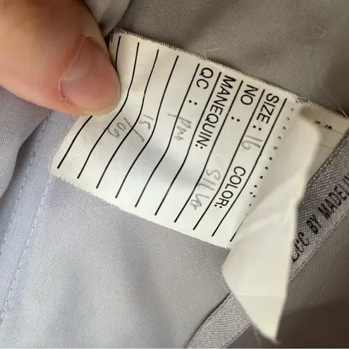 Mori Lee Madeline Gardner Silver Grey Rhinestone Lace Formal Dress Prom 16