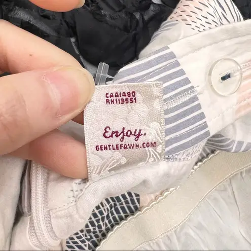 Gentle Fawn Anthropologie Geometric Print Midi Sz S Milkmaid Dress Sundress EUC