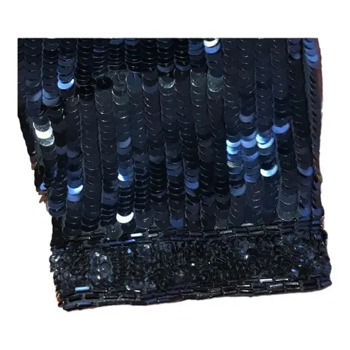 Vintage Sexy black Sequence and beaded long sleeved dress size 6