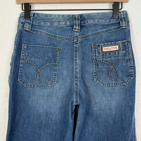 See By Chloe See by Chloé Flare Wide Leg Button Fly Jeans Size 4 - Image 5