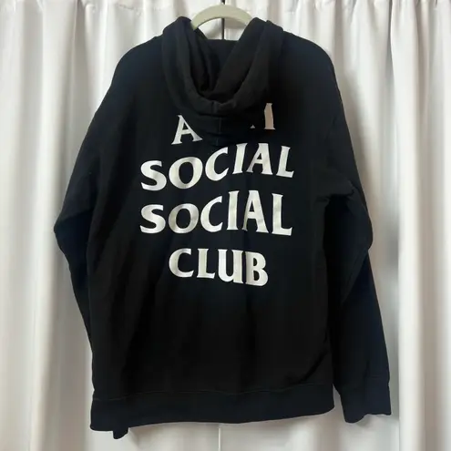 Anti Social Social Club Black Hoodie Size Medium Unisex Streetwear Sweatshirt