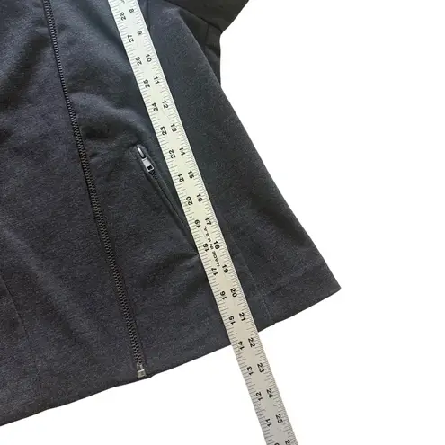 Catherine Malandrino Womens Charcoal Moto Jacket L Polyester/Spandex