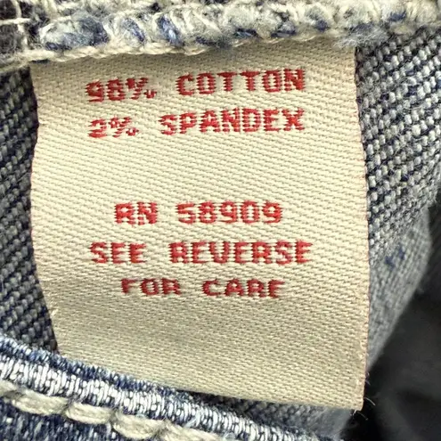 Reba Jeans Womens 8 Blue Bootcut Western Embroidered Rhinestone Stretch 30x30