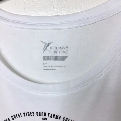 Old Navy  Active Good Karma Great Vibes Tee Size Small thumbnail 7