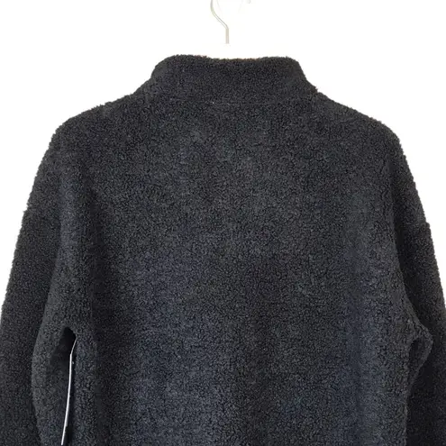 MARIKA Womens Tyra Faux Teddy Fur Pullover Size Large NEW Black