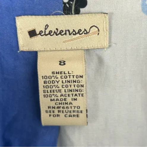 Elevenses ANTHROPOLOGIE Corduroy Tiered Swing Peacoat Size 8