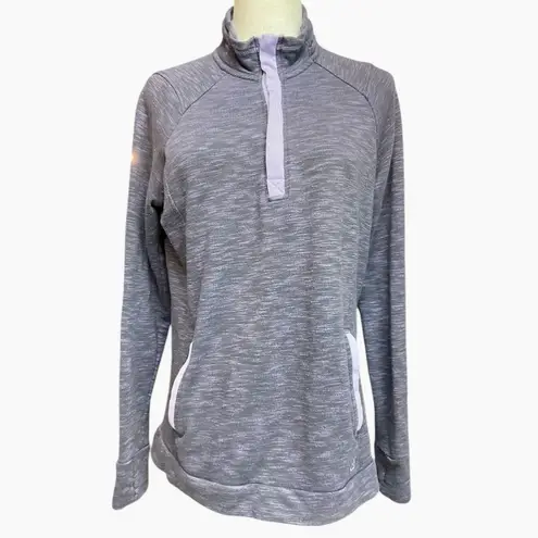 Avalanche Women's Snap Neck Pullover Sweatshirt Sz L/G Thumbholes Outdoor