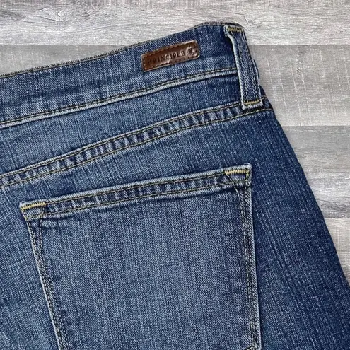 Principle Denim Pathfinder Blue Jean Midi Short Womens 28 Low Rise Button Fly