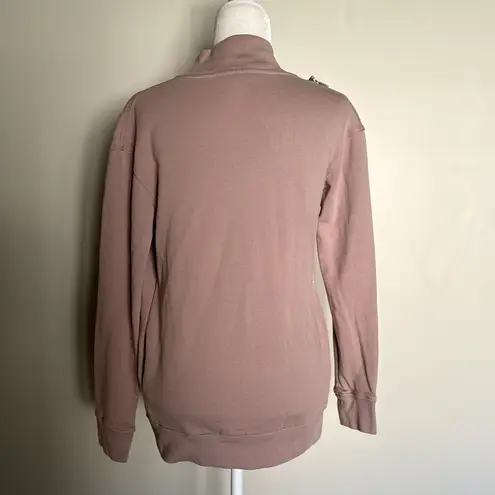 All Saints Drina Drape Zip Cardigan Jacket