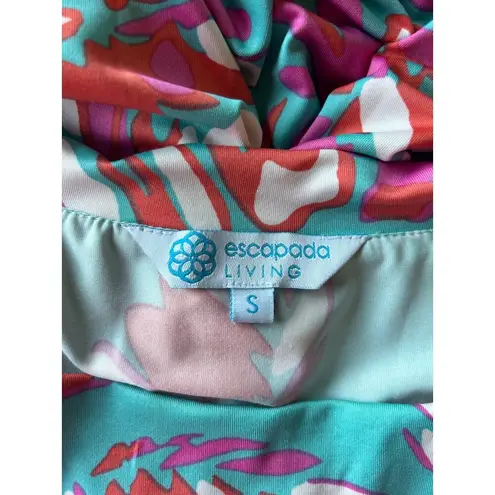 Escapada Blue, Orange and Pink Off the Shoulder Dress