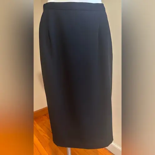 Le Suit Paris New York Beige & Black Top.Skirt Set Top Is Double Breasted Sz 12P