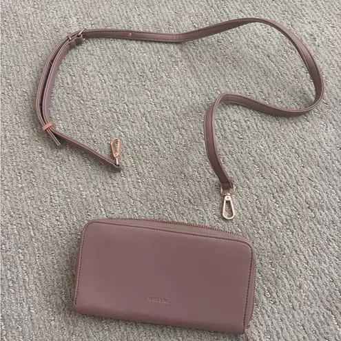Matt & Nat Pink Crossbody Bag with Adjustable Strap