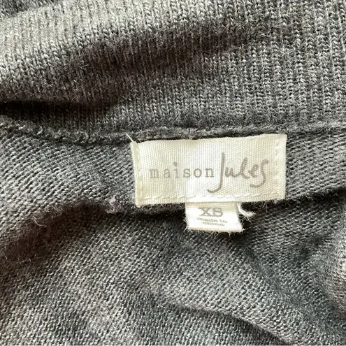 Maison Jules Open Front Wool Blend Cardigan Size XS