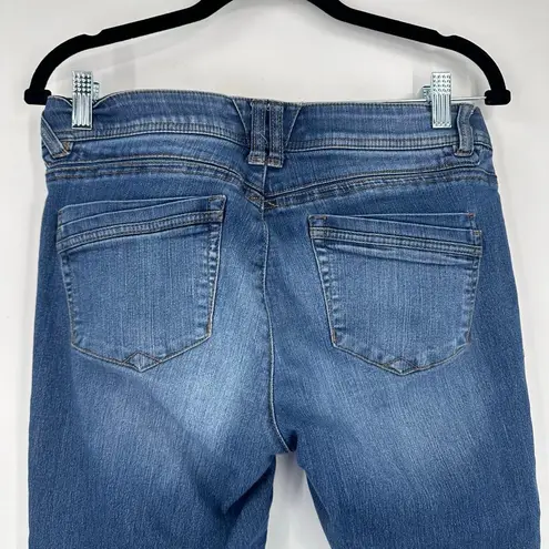 Democracy Womens Ab Tech Mid-Rise Skinny Ankle Jeans Blue Medium Wash Size 6