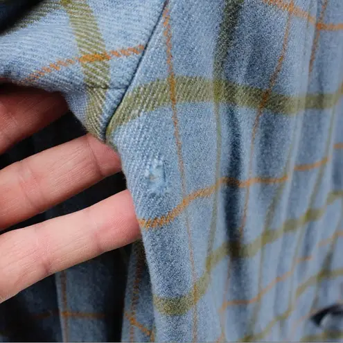 Vintage Vogue Paris Original Retro Plaid Women's Relaxed Suit Jacket Career M/L Blue Size M