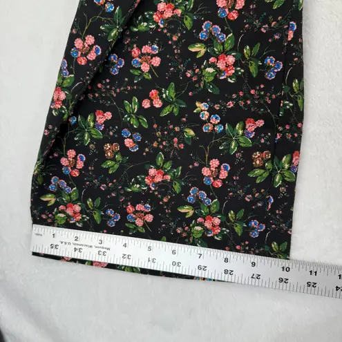 Hill House Winston Floral Print Wide Leg Pants Black Pink Blue XL Extra Large
