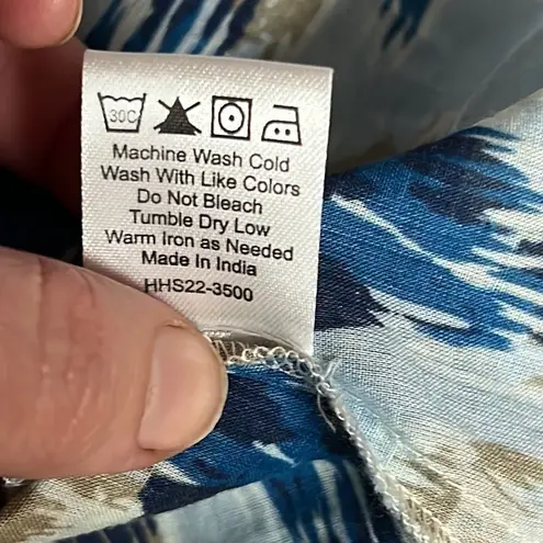 House of Harlow 1960 “Zoey Blue” Ruffled Blouse