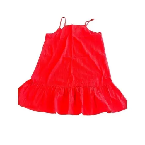 Copper Key  Coral Ruffle Hem Dress size M