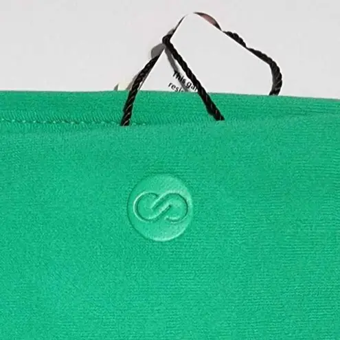 CALIA Mid Rise Ruched Side Swim Bikini Bottom Green Glow XL NEW