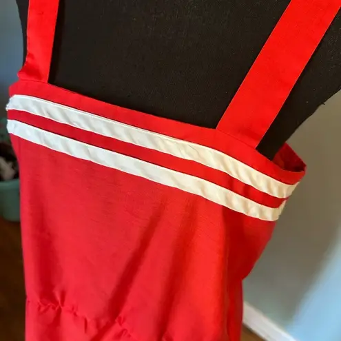 Top Made Vintage Red Midi Dress Size M