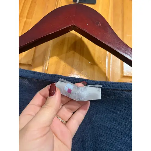 Tina Stephan’s Made in Italy Navy Linen Cotton Gauze Oversized Tunic Top O/S Blue Size undefined