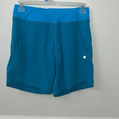 Women's Quick Dry Swim Shorts UPF 50+ High Waisted Trunk,6,NWT Blue