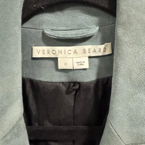 Veronica Beard Long & Lean Dickey Lamb Suede Jacket Tailored Women’s Size 0 - Image 6