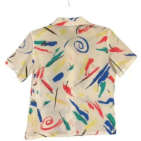 Lucky Winner Vintage Juniors Red, Blue, & White Short Sleeve Artistic Tee Sz 13