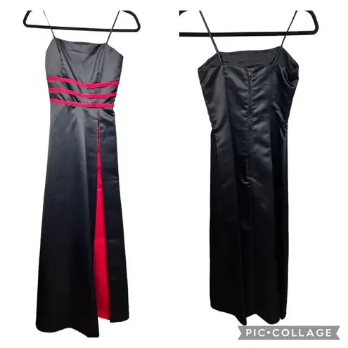 Debut Vintage Prom Dress Size 3 Red & Black