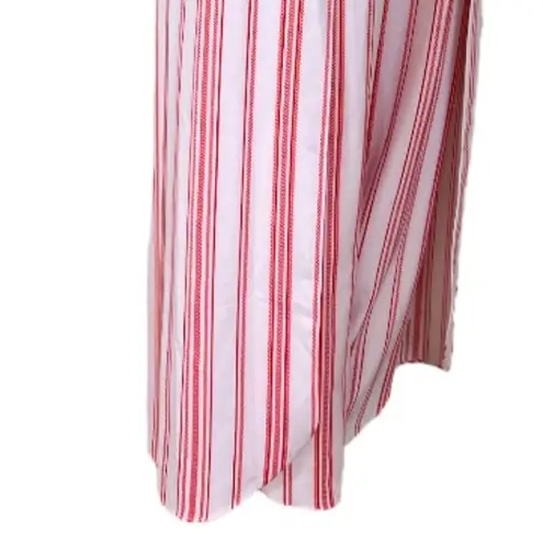 Emma & Michele Women's Jumpsuit V-neck Tie Waist White Red Stripes Size XL