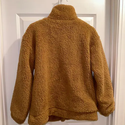 PRETTYGARDEN Cozy Tan Teddy Bear Sherpa Jacket