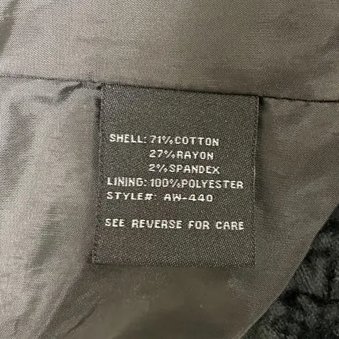 BNCI Velveteen Asymmetrical Motorcycle Corset Ties Black