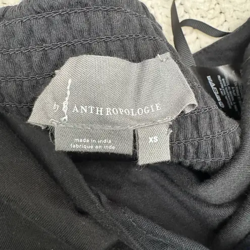 Anthropologie  Ruffle Linen Tie Tube Top Size XS